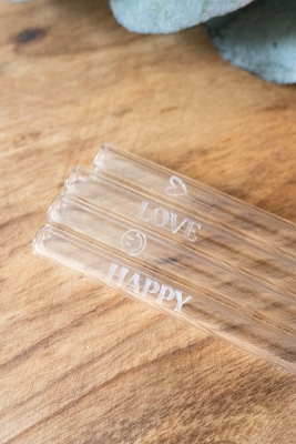 Preview: Glastrinkhalm Set